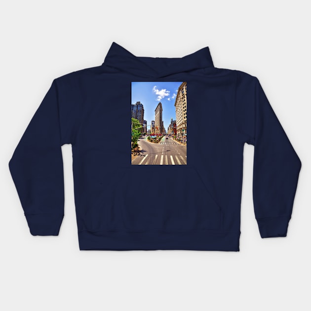 Flatiron Building New York City Kids Hoodie by tommysphotos